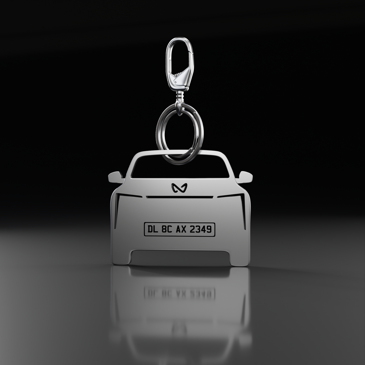 Personalised Number Plate Car Keychain