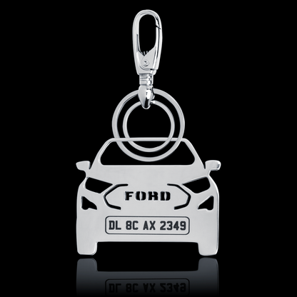 Personalised Number Plate Car Keychain